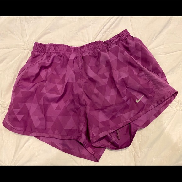 Purple Geometric Nike Running Shorts - Picture 2 of 3